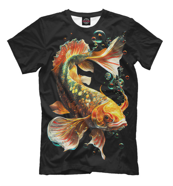 Мужская футболка с изображением Рыба моей мечты цвета Белый