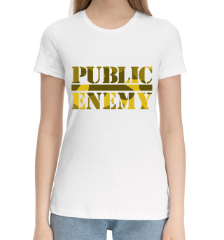 Хлопковая футболка для девочек Public Enemy
