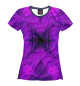 Женская футболка Абстракция фиолетовая