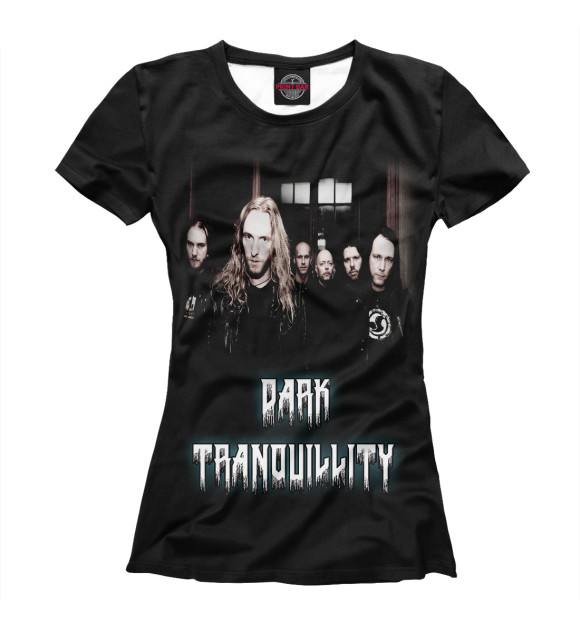 Женская футболка с изображением Dark Tranquillity цвета Белый