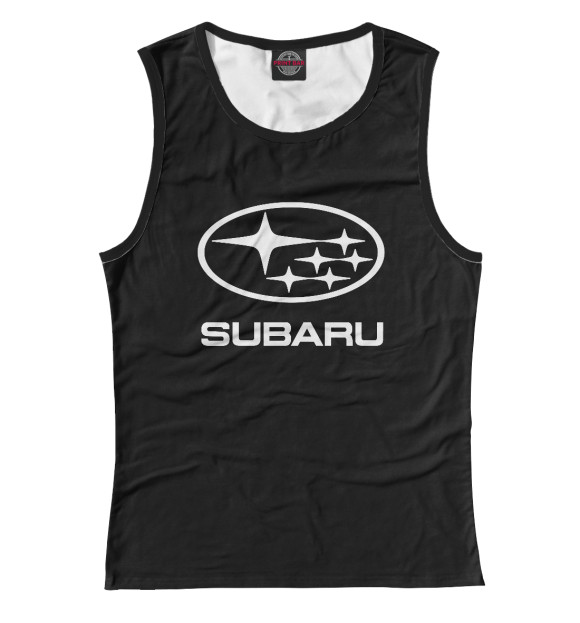 Майка для девочки с изображением Subaru цвета Белый