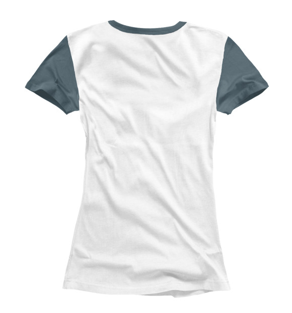 Женская футболка с изображением Old skipper цвета Белый