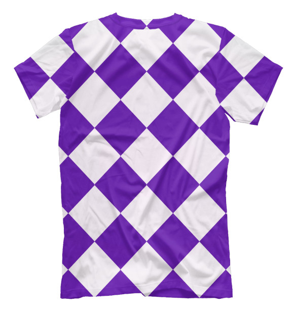 Футболка для мальчиков с изображением Фиолетовые кубики цвета Белый