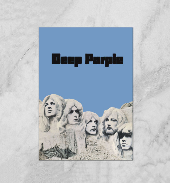 Плакат с изображением Deep Purple цвета Белый