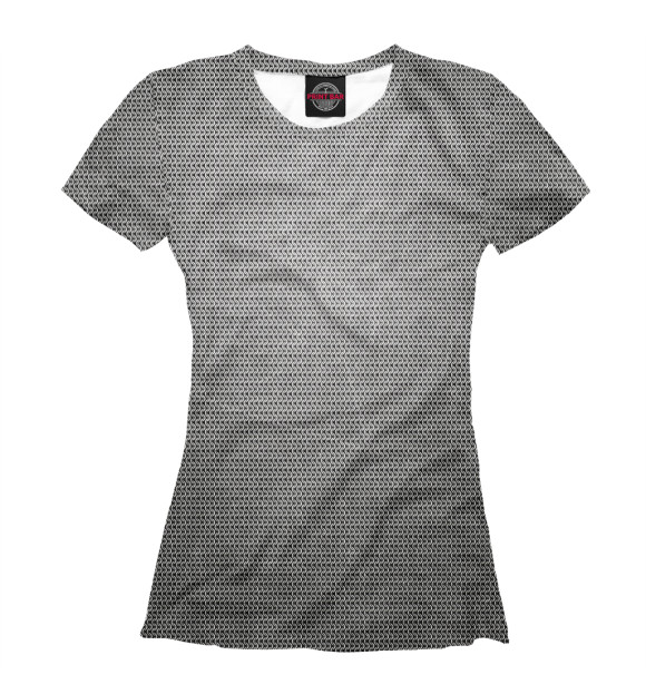 Женская футболка с изображением Кольчуга цвета Белый