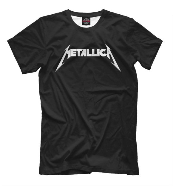 Мужская футболка с изображением Metallica(на спине) цвета Белый