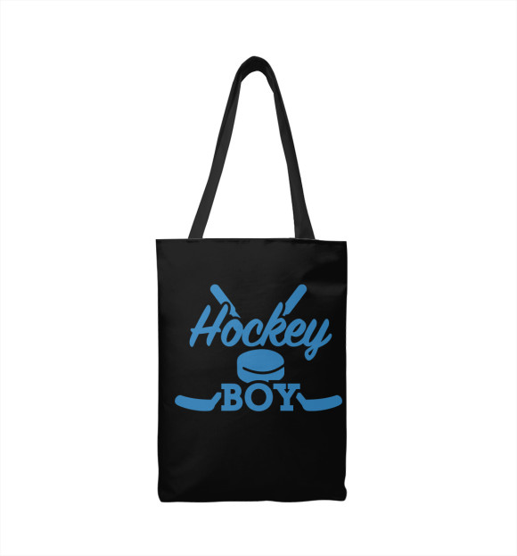 Сумка-шоппер с изображением Hockey Boy цвета 