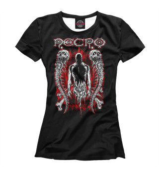 Женская футболка Necro art