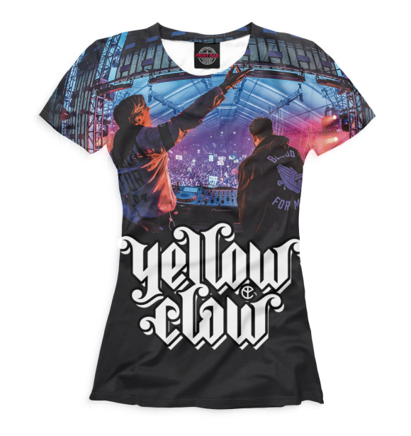 Женская футболка с изображением Yellow Claw цвета Белый