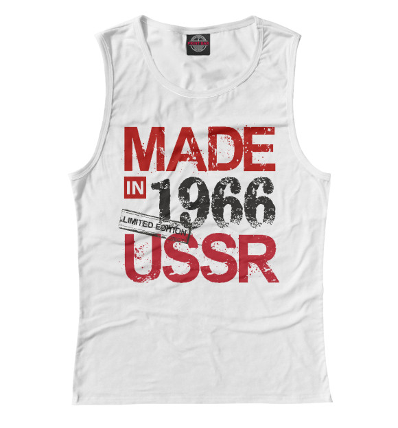 Майка для девочки с изображением Made in USSR 1966 цвета Белый
