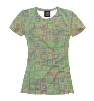 Женская футболка Фрактальная мозайка