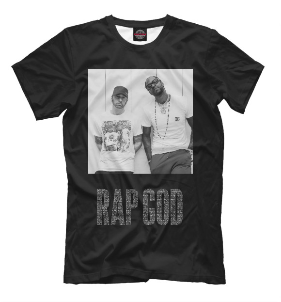 Мужская футболка с изображением Eminem 2017 цвета Черный