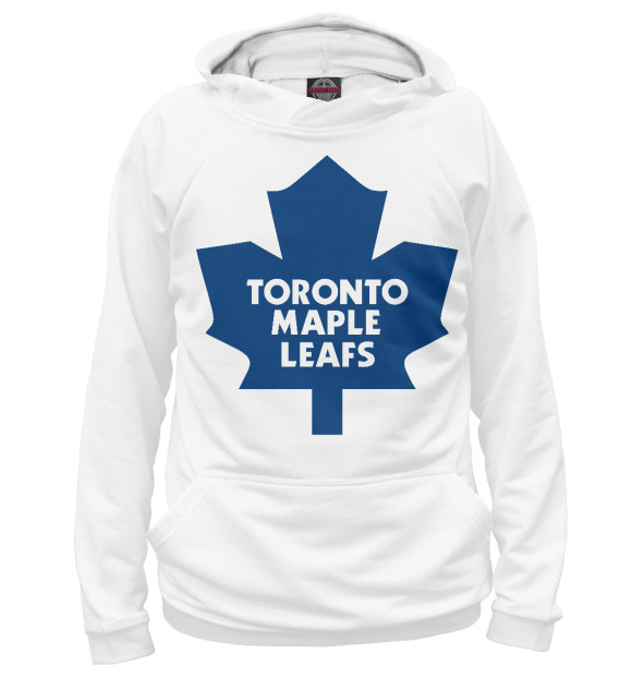 Мужское худи с изображением Toronto Maple Leafs цвета Белый