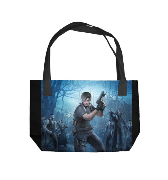 Пляжная сумка с изображением Resident Evil 4 цвета 