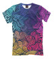 Мужская футболка Psychedelic Rainbow