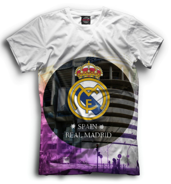 Футболка для мальчиков с изображением Real Madrid цвета Черный