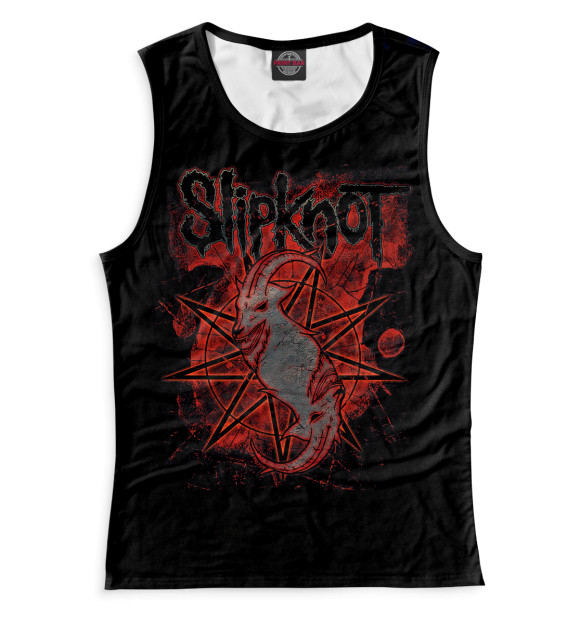Майка для девочки с изображением Slipknot цвета Черный