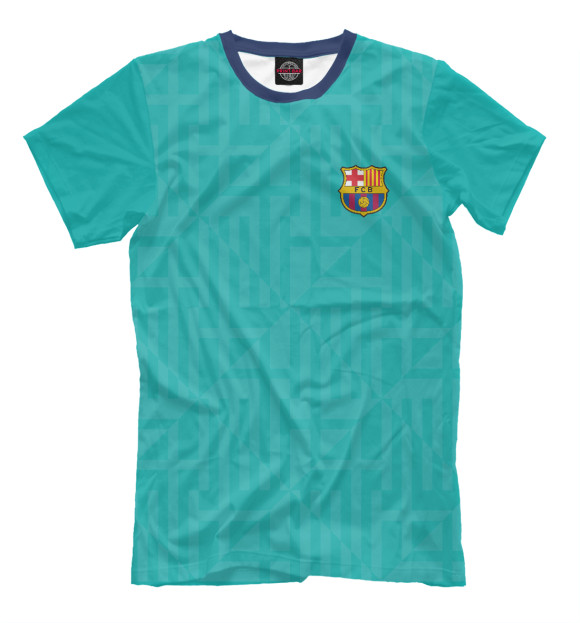 Футболка для мальчиков с изображением Барселона 2019-2020 (третий комплект) цвета Белый