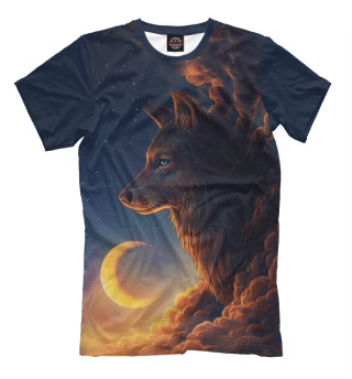 Мужская футболка Волк Арт