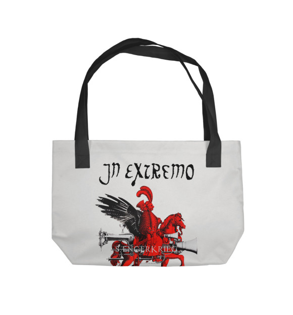 Пляжная сумка с изображением In Extremo цвета 
