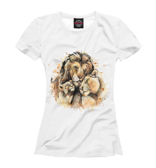 Женская футболка Львы