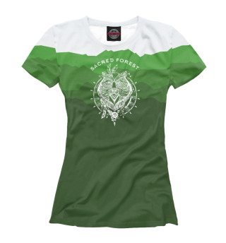 Женская футболка Sacred forest