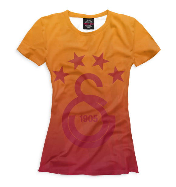 Женская футболка с изображением Galatasaray цвета Белый