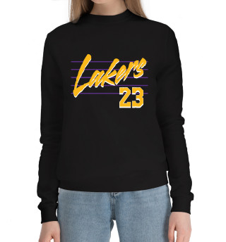 Женский хлопковый свитшот Lakers 23