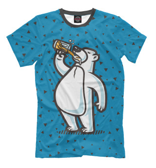 Мужская футболка Пивной медведь