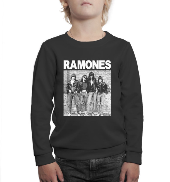 Свитшот для мальчиков с изображением Ramones - Ramones цвета Белый