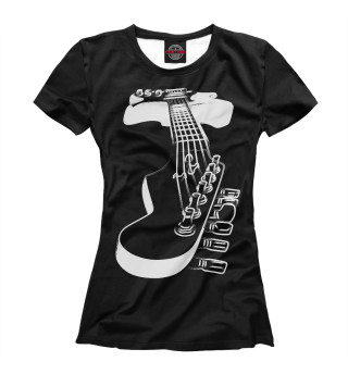 Женская футболка Гитара