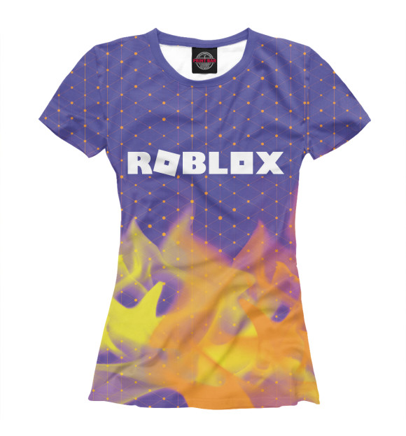 Футболка для девочек с изображением Roblox / Роблокс цвета Белый