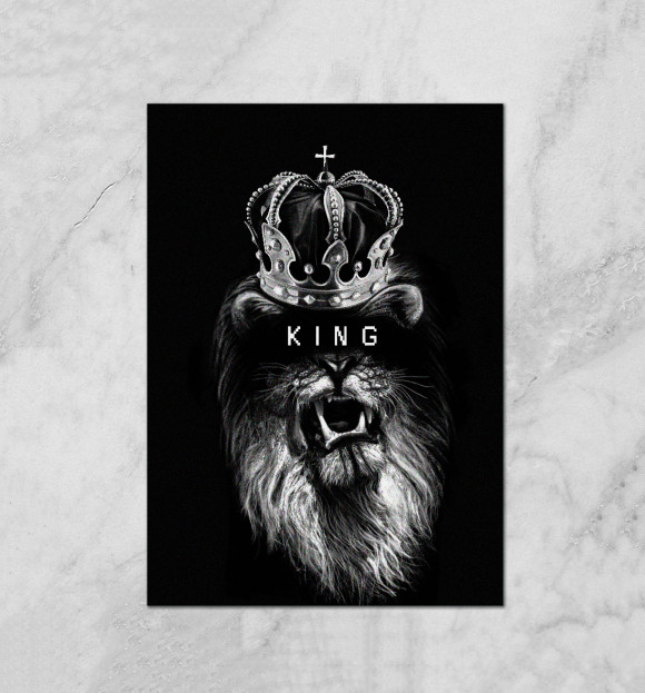 Плакат с изображением Король цвета Белый