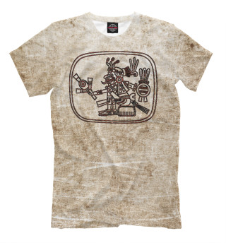 Мужская футболка петроглиф майя