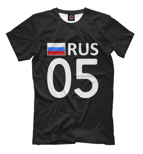 Мужская футболка с изображением Дагестан цвета Черный