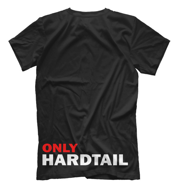 Мужская футболка с изображением Only Hardtail цвета Белый