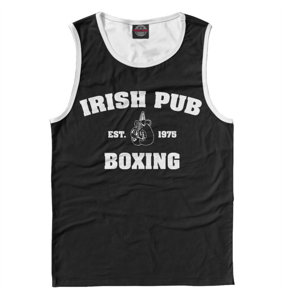 Майка для мальчика с изображением Irish Pub Boxing цвета Белый
