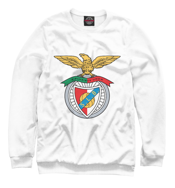 Женский свитшот с изображением Benfica цвета Белый
