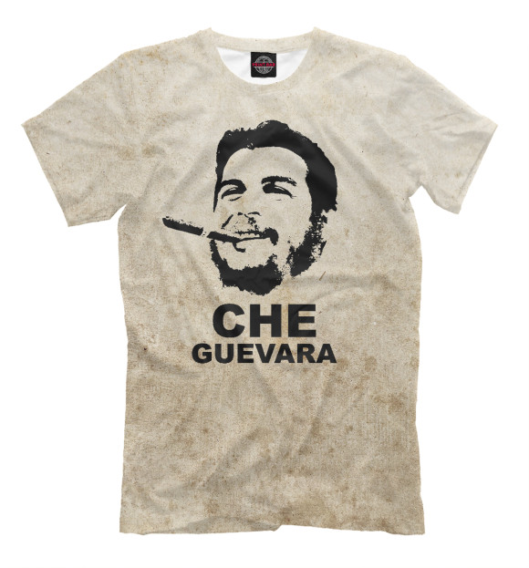 Мужская футболка с изображением Ernesto Che Guevara цвета Бежевый