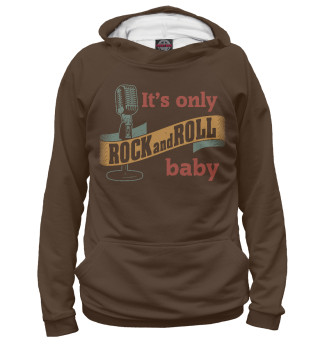 Женское худи It's only rock and roll baby