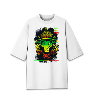 Мужская футболка оверсайз Ямайский лев
