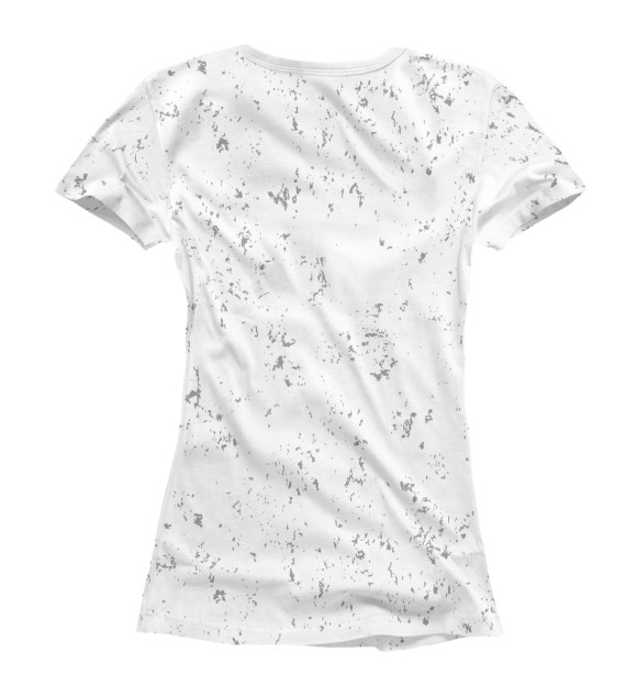Женская футболка с изображением Nirvana Glitch Light цвета Белый