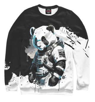 Свитшот для девочек Панда космонавт