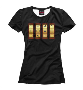 Женская футболка Код: Любовь
