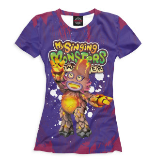 Женская футболка My Singing Monsters Composer фиолетовый фон