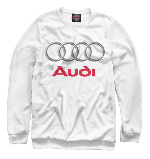 Женский свитшот с изображением Audi цвета Белый
