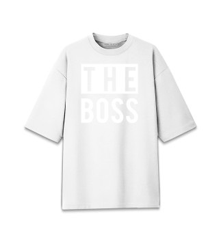 Мужская футболка оверсайз The boss