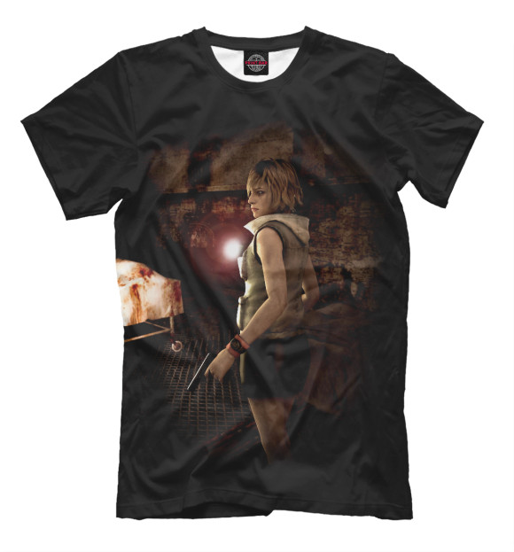 Мужская футболка с изображением Silent Hill 3 цвета Черный