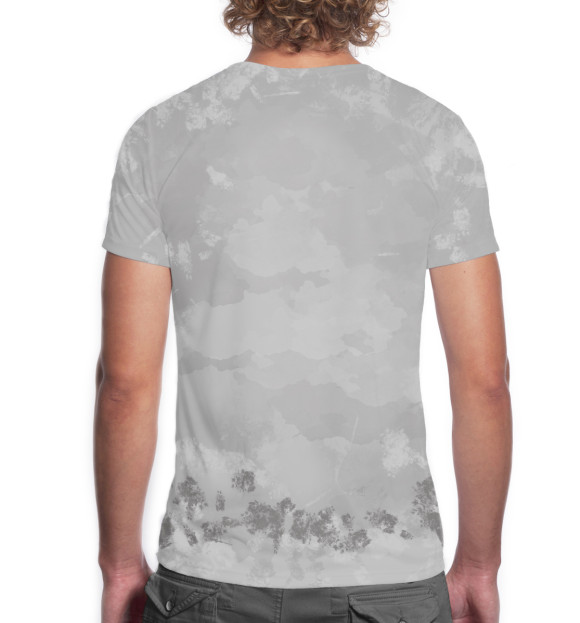 Мужская футболка с изображением Стиг цвета Белый