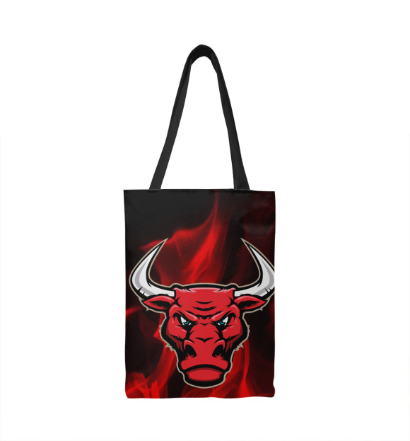 Сумка-шоппер с изображением Chicago Bulls цвета 